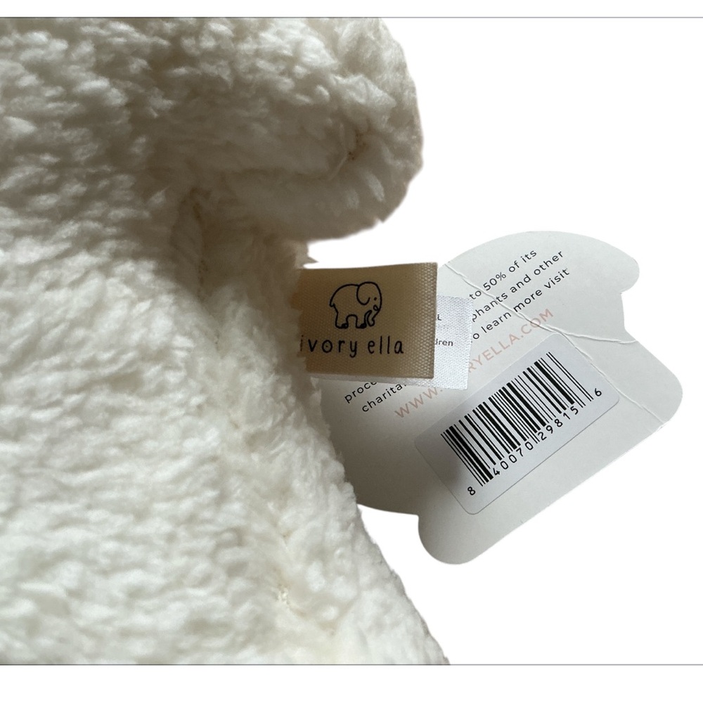 Ivory Ella Elephant Plush Large Pillow NWT - Picture 4 of 4